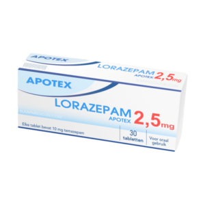 Doosje Lorazepam 2.5 mg van Apotex