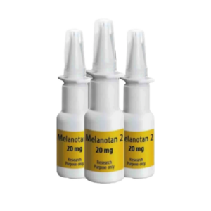 Set van 3 Melanotan neussprays, gebruikt voor het bevorderen van een natuurlijke bruining zonder blootstelling aan de zon.