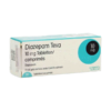 Afbeelding van een doosje Diazepam 10 mg van Teva, een kalmeringsmiddel voor de behandeling van angst, spierspasmen en epileptische aanvallen.
