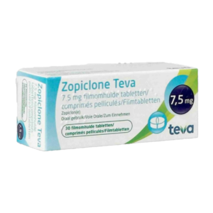 Doosje Zopiclon 7.5 mg van Teva, slaapmiddel