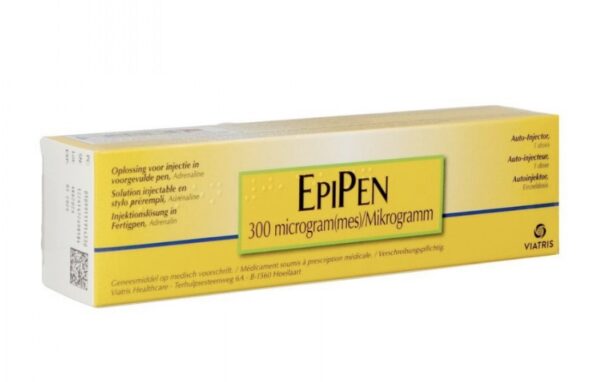 Doosje van een Epipen 300 microgram