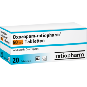Doosje Oxazepam 50 mg van Ratiopharm