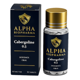 Cabergoline van Alpha Biopharma voorkant