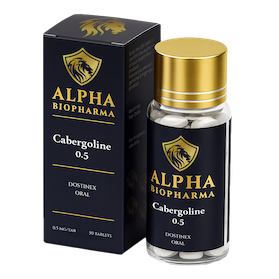 Cabergoline van Alpha BioPharma voorkant