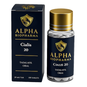 Cialis van Alpha BioPharma voorzijde