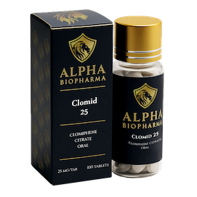 Clomid van Alpha BioPharma rechter voorzijde